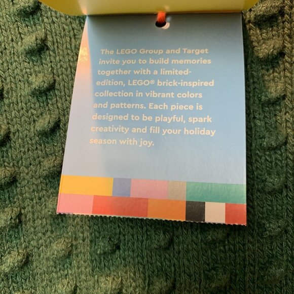 LEGO x Target Large Green Men's Textured Sweater Knit Size L - Picture 3 of 7